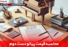 محاسبه قیمت پیانو دست دوم